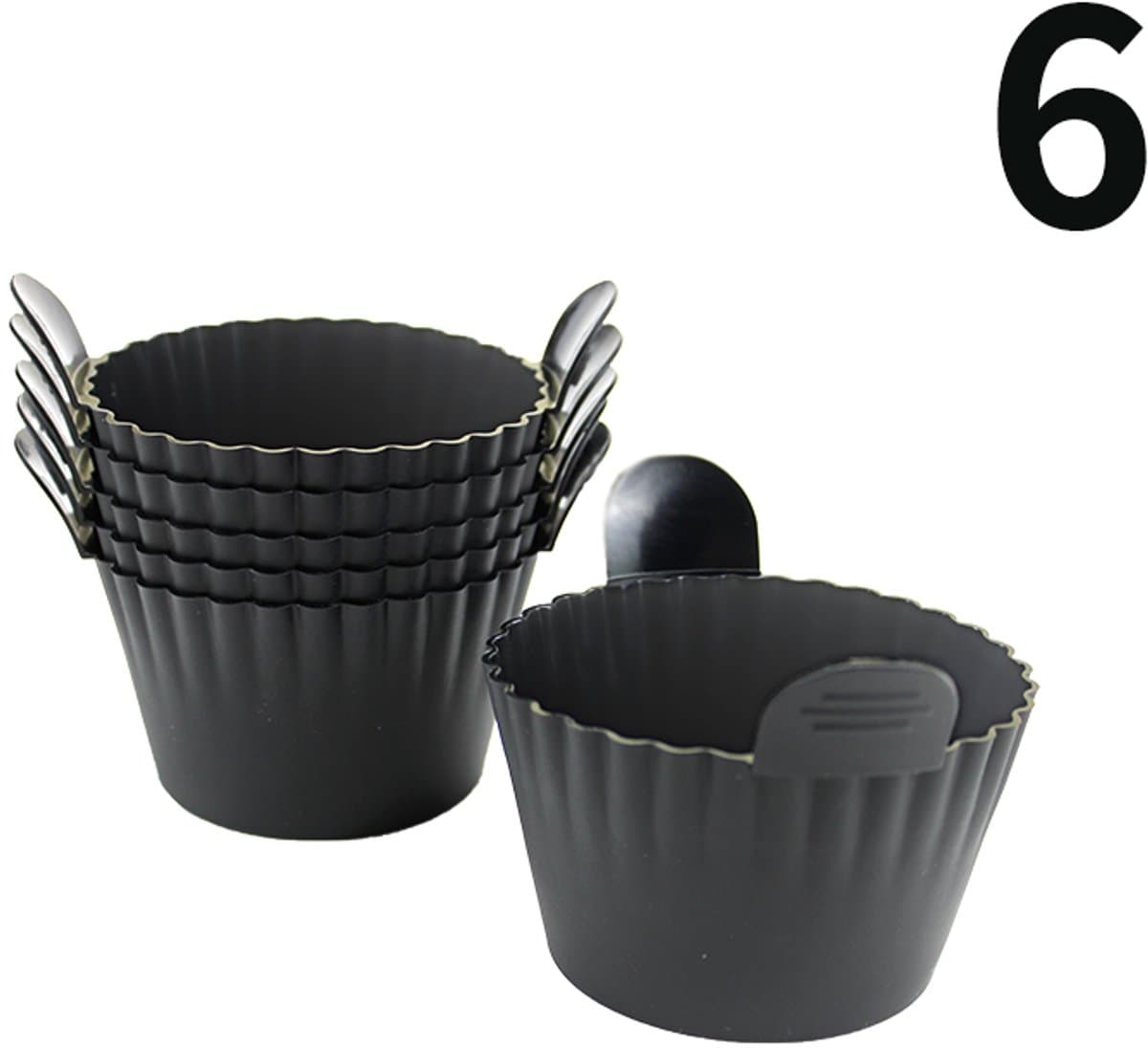 Siliconen Airfryer Siliconen Cupcake Bakvorm Ramekin voor Airfryer Oven Airfryer Siliconen Mandje — afbeelding 1