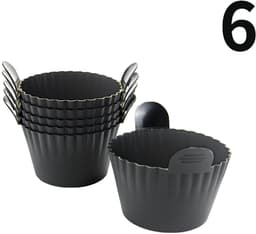 Siliconen Airfryer Siliconen Cupcake Bakvorm Ramekin voor Airfryer Oven Airfryer Siliconen Mandje — thumbnail 1