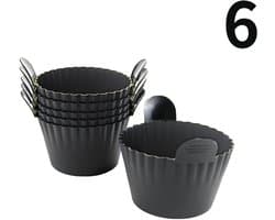 Siliconen Airfryer Siliconen Cupcake Bakvorm Ramekin voor Airfryer Oven Airfryer Siliconen Mandje