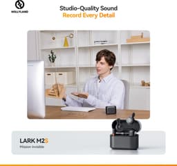 Hollyland Lark M2S Ultimate Combo (Camera RX+USB-C RX+Lightning RX) Wireless Lavalier Microphone for iPhone/Camera/Android/PC, Compact Mic, Titanium Clip, Noise Cancelling, Content Creation — thumbnail 2