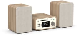 Pure Classic Stereo Mini - Het charmante microstereosysteem, Katoenwit/Eiken — thumbnail 1