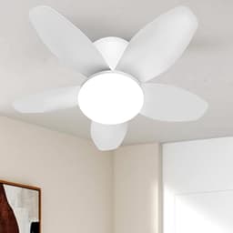 Moderne plafondventilator met LED-verlichting en afstandsbediening – Stille en energiezuinige plafondlamp voor woonkamer, slaapkamer en keuken — thumbnail 2