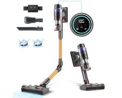 Draadloze Accustofzuiger met Led-Display en Anti-Klitborstel voor Dierenharen, Tapijten en Harde Vloeren