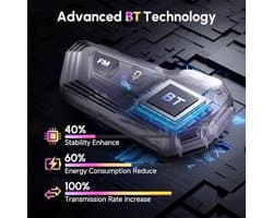 Draadloze Motorfiets Headset met Ruisonderdrukking en Waterdichte Speaker