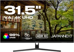 JAPANNEXT Monitor 31.5" VA 4K UHD (3840x2160) | JN-V315UHDR — thumbnail 1