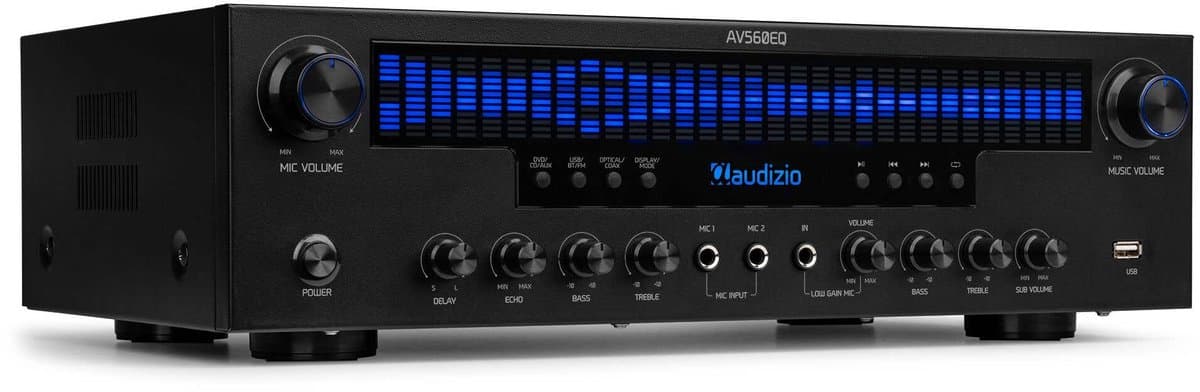 5.1 versterker - Audizio AV560EQ - Surround versterker met Bluetooth - Voor home cinema - 390W — afbeelding 1