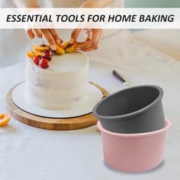 4pcs Silicone Baking Moulds, Silicone Baking Trays, Microwave Egg Cookers, Air Fryer Cake Moulds, Baking Accessories, Suitable for Home Baking, Grilling, Roasting, Cooking — thumbnail 5