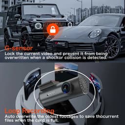Je Huis 4K Dashcam WiFi GPS – Auto DVR met Nachtzicht, 24H Parkeermodus, G-Sensor en Groothoek 170° Camera — thumbnail 5