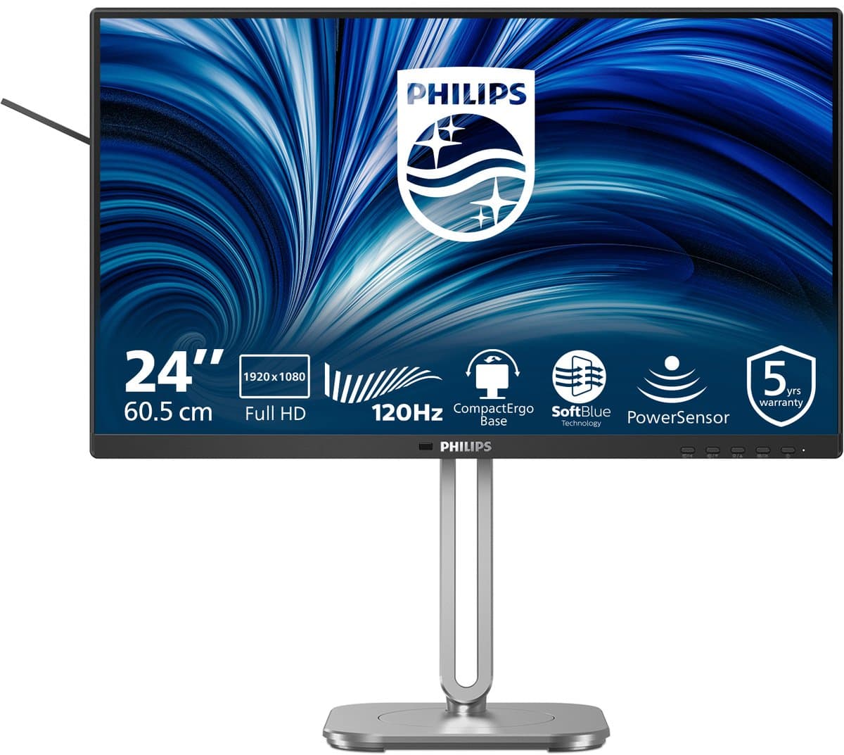 Philips 4000 series 24B2N4200/00 computer monitor 60,5 cm (23.8") 1920 x 1080 Pixels Full HD LCD Grijs — afbeelding 1