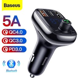 Baseus S-13 Serie - Bluetooth Ontvanger & Autolader - 28W - Zwart - LED-Display — thumbnail 2