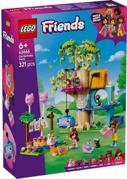 LEGO Friends - Kattenverjaardagsfeestje en boomhut Constructiespeelgoed — thumbnail 1
