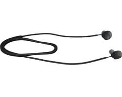 kwmobile Strap Compatible with Sony WF-C700N - Silicone Cord Holder for Wireless Earphones - Black — afbeelding 1