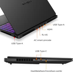 HP OMEN MAX 16-ah0675nd Intel Core Ultra 9 275HX Laptop 40,6 cm (16") WQXGA 32 GB DDR5-SDRAM 1 TB SSD NVIDIA GeForce RTX 5080 Wi-Fi 7 (802.11be) Windows 11 Home AI PC Zwart — thumbnail 2