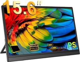 ZRSS® Portable monitor - Draagbaar scherm voor laptop - Extra beeldscherm - 15,6 Inch — thumbnail 1