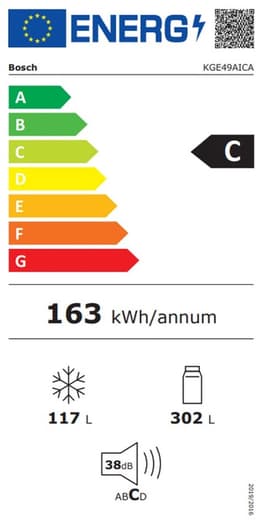 Bosch KGE49AICA - Serie 6 - Koelkast - Koel-vriescombinatie - Extra breed - RVS - Energielabel C - Houd je versproducten langer vers met VitaFresh - Big Box in de vriesruimte — thumbnail 11