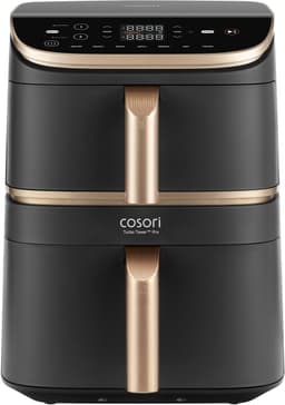 Cosori Turbo Tower Pro Smart Enkel 10,8 l Vrijstaand 2630 W Heteluchtfriteuse Zwart, Goud — thumbnail 2