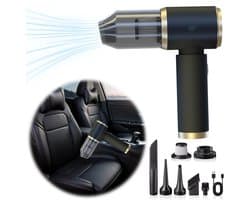 Rumi ministofzuiger - Kruimelzuiger - Snoerloos stofzuiger - Handstofzuiger - Klein maar Krachtig stofzuiger- Zuigen & Blazen - 7 Opzetstukken - 3 Standen - mini stofzuiger voor Dierenharen - mini stofzuiger voor autos