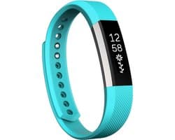 By Qubix - Compatible Fitbit bandje - Geschikt voor Fitbit Alta siliconen bandje, Maat: Small, Lengte: 18.5CM - Baby blauw Smartwatch bandje