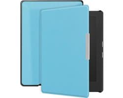Lunso - Geschikt voor Kobo Aura H20 Edition 1 hoes (6.8 inch) - sleep cover - Lichtblauw - (niet voor de Kobo Aura edition 1)