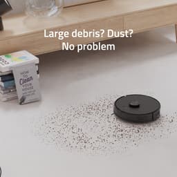 Hombli Slimme Robotstofzuiger - LiDAR Navigatie - Dweilen (300 ml) - No-Go Zones Anti-Val Sensor HEPA Filter - Compatibel met Alexa, Google en Siri- Alle vloeren - Zwart — thumbnail 3