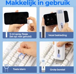 7 in 1 Airpods cleaning kit - Keyboard cleaner - Airpods cleaner - Toetsenbord reiniger - Airpods schoonmaakset - Toetsenbord schoonmaken - Keycap puller — thumbnail 4