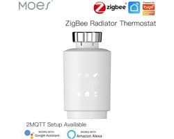MOES Tuya ZigBee Slimme Radiator Thermostaat - Slimme Radiatorknop - Tuya Smart Life - Werkt alleen met ZigBee router