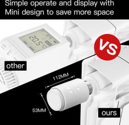 MOES Tuya ZigBee Slimme Radiator Thermostaat - Slimme Radiatorknop - Tuya Smart Life - Werkt alleen met ZigBee router — thumbnail 5