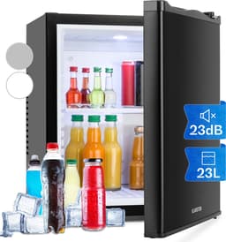 Klarstein Minibar minikoelkast voor op de kamer, 23 liter minikoelkast voor drankjes en cosmetica, kleine , kleine en stille koelkast, verstelbaar schap, kleine huidverzorgingskoelkast 5-15 °C - 23 dB - voor Hotelkamer voor Partykelder — thumbnail 1