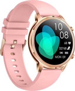 Darenci DARE Smartwatch Sense Pro - Smartwatch dames -Smartwatch heren -Activity Tracker- Touchscreen -Bluetooth bellen -Met extra bandje -Horloge -Stappenteller -Bloeddrukmeter -Verbrande calorieën -Zuurstofmeter -Spatwaterdicht -Roze/Roségoud — thumbnail 3
