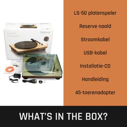 Lenco Platenspeler - Ingebouwde Speakers - Auto-stop - USB encoding - LS-50WD - Hout — thumbnail 4