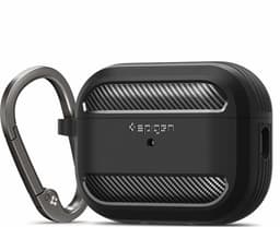 Spigen - Apple AirPods Pro 1/2 hoesje - Rugged Armor - Zwart — thumbnail 1
