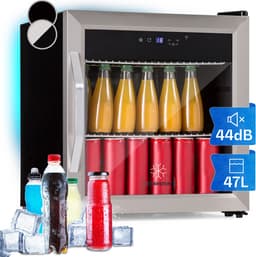 Klarstein Koelkast, Drankkoelkast met Glazen Deur, Geluidsarme Minikoelkast met 2 Planken & App-bediening, Outdoor Koelkast, Kleine Koelkast voor Kamer, Minibar 0–13 °C, Bierkoelkast 50 L — thumbnail 1