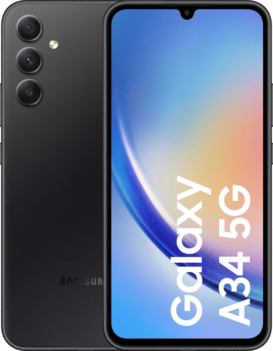 Samsung Galaxy A34 5G - 128GB - Enterprise Edition - Awesome Black — afbeelding 1