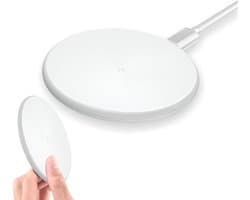 Phreeze Draadloze Oplader - 15W Snellader - Wireless Fast Charger - Wit - Universeel