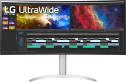 LG 38BQ85C-W computer monitor 95,2 cm (37.5") 3840 x 1600 Pixels Quad HD+ Wit — thumbnail 1