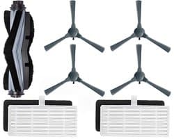 Bagotte BG800MAX Robotstofzuiger Accessoires/Vervangingsonderdelen, Bagotte BG800MAX Robot Vacuum Cleaner Accessories/Replacement Parts, Bijvulkitaccessoire met Rubberen Rolborstel, Zijborstels, en HEPA-filters voor Robotstofzuiger