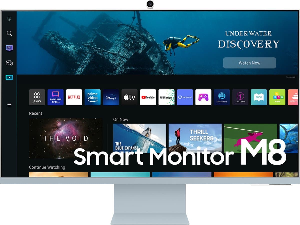 Samsung M8 LS32BM80BUU - 4K VA 60Hz Smart Monitor - 32 Inch - Blauw — afbeelding 1
