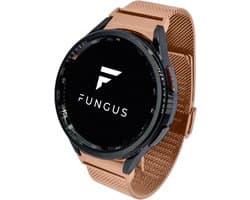 Fungus - Smartwatch bandje - Geschikt voor Samsung Galaxy Watch 6 (incl. Classic), Watch 5 (incl. Pro), Watch 4 - Horloge - Metaal - Milanese Mesh - Rosegoud
