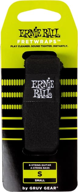 Ernie Ball FretWrap by Gruv Gear - Snaardemper - Gitaar en Bas - Maat Small - Zwart — thumbnail 1