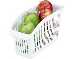 Organizers - Koelkast Organizer - Koelkastmand - Small - 29x11x17 cm - Wit - 3 stuks