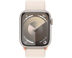 Apple Watch Series 9 - 45mm - Case with Starlight Sport Loop - Sterrenlicht Aluminium