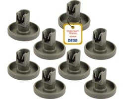 DEGG® - Vaatwasser Wieltjes - Onderkorf 40mm - Geschikt voor IKEA, AEG, Electrolux, Zanussi, Etna - 8 STUK(S)