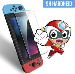 Podec - 3x Screenprotector geschikt voor Nintendo Switch - Tempered Glass Screen Cover — thumbnail 3