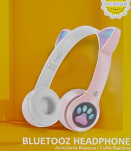 M.TK Draadloze Koptelefoon voor kinderen Roze Kleur - Bluetooth Hoofdtelefoon 5 uur ononderbroken speeltijd - Kinder Hoofdtelefoon-Draadloze Koptelefoon - Roze Kleur — thumbnail 3