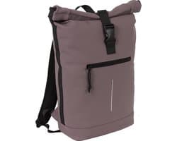New Rebels Mart New York Oud Paars 21L Rugtas Rolltop Waterafstotend Laptop 15.6