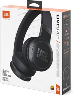 JBL Live 670NC - Draadloze Noise Cancelling Koptelefoon - Bluetooth - On ear - 65 uur batterij - Adaptive ANC - Zwart — thumbnail 8