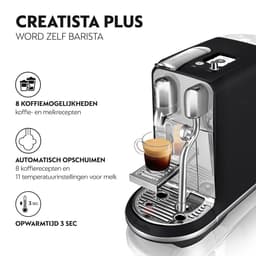 Sage the Creatista Plus Black Truffle SNE800BTR Nespresso Koffiecupmachine — thumbnail 5