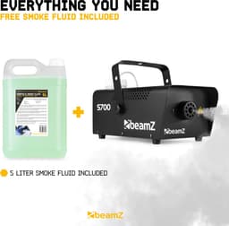 Rookmachine - Beamz S700 rookmachine 700W incl. ruim 5L rookvloeistof — thumbnail 2