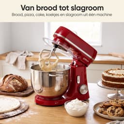 Gatson 2000W Keukenmachine - 6,2L Mengkom - Dubbele Handvatten - Keukenrobot - Keukenmixer - Foodprocessor - Mixer Met Mengkom — thumbnail 3