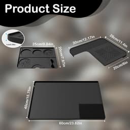 Siliconen mat koffiezetapparaat met scheidbare tamping mat en bovenkussen van de machine - ShopVlot — thumbnail 3